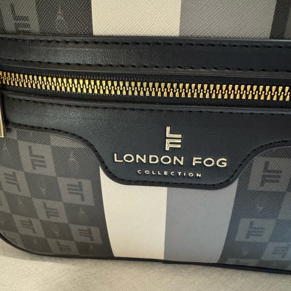 London Fog Black and Gray Monogram NWOT - Picture 9 of 9